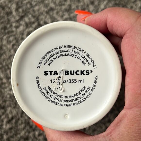 Starbucks - Christmas Ceramic Cup - Tall - 12 Oz - Picture 3 of 5